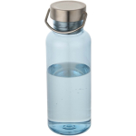 Water bottle with screw cap and stainless steel handle 600ml light blue colour