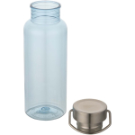 Water bottle with screw cap and stainless steel handle 600ml light blue colour second view