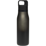 Double-walled thermal tumbler with one-touch lid 500ml black colour second rear view