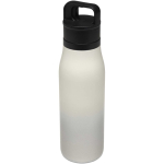 Double-walled thermal tumbler with one-touch lid 500ml white colour