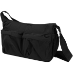 Laptop messenger bag with trolley strap and hidden pocket, 13'' black colour