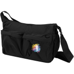 Laptop messenger bag with trolley strap and hidden pocket, 13'' black colour