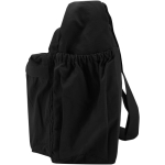 Laptop messenger bag with trolley strap and hidden pocket, 13'' black colour side view