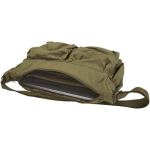 Laptop messenger bag with trolley strap and hidden pocket, 13'' dark green colour second view