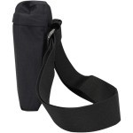 Lightweight crossbody bag with adjustable strap and padding black colour side view