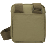 Lightweight crossbody bag with adjustable strap and padding dark green colour second rear view
