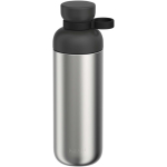Recycled stainless steel bottle with double opening 700ml Mepal black colour
