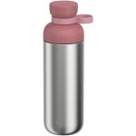 Recycled stainless steel bottle with double opening 700ml Mepal pink colour