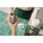Thermal travel mug with leakproof closure 300ml Mepal pastel blue colour lifestyle image