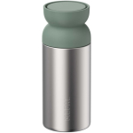 Recycled stainless steel thermal mug with 360° drinking rim 350 ml Mepal apple green colour