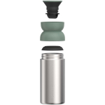 Recycled stainless steel thermal mug with 360° drinking rim 350 ml Mepal apple green colour third view