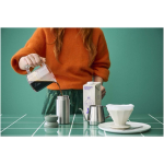 Recycled stainless steel thermal mug with 360° drinking rim 350 ml Mepal apple green colour lifestyle image 2
