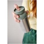 Recycled stainless steel thermal mug with 360° drinking rim 350 ml Mepal pastel blue colour lifestyle image