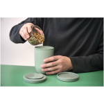 Plastic lunch box with double compartment 1.05L Mepal pastel blue colour lifestyle image