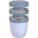 Leakproof 3-compartment food container 900 ml Mepal blue colour