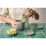Leakproof 3-compartment food container 900 ml Mepal blue colour lifestyle image