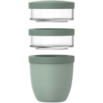 Leakproof 3-compartment food container 900 ml Mepal apple green colour third view