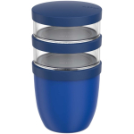 Leakproof 3-compartment food container 900 ml Mepal pastel blue colour
