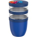 Leakproof 3-compartment food container 900 ml Mepal pastel blue colour