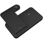 Foldable 3-in-1 wireless charging stand SCX.design black colour third view