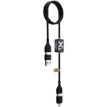 Charging and data cable with illuminated logo 60W 1m SCX.design black colour second view