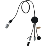 7-in-1 charging cable for smartwatch and mobile phone SCX.design black colour second rear view