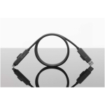 Ultra-fast magnetic charging cable with dual input 100W SCX.design black colour