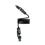Ultra-fast magnetic charging cable with dual input 100W SCX.design main view