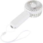 Rechargeable 3-speed portable fan with USB-C white colour