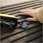 Water-resistant BT tracker with Chipolo sound alarm black colour lifestyle image 2
