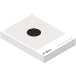 Water-resistant BT tracker with Chipolo sound alarm black colour second view with box