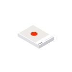 Water-resistant BT tracker with Chipolo sound alarm red colour second view with box