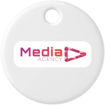 Water-resistant BT tracker with Chipolo sound alarm white colour