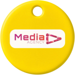 Water-resistant BT tracker with Chipolo sound alarm yellow colour
