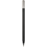 Recycled aluminium pen with twist mechanism and black ink black colour