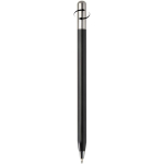 Recycled aluminium pen with twist mechanism and black ink black colour second view