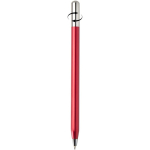 Recycled aluminium pen with twist mechanism and black ink red colour second view