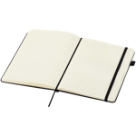 A5 hard cover synthetic leather lined notebook JournalBooks black colour second view