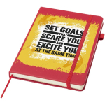 A5 hard cover synthetic leather lined notebook JournalBooks red colour