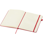 A5 hard cover synthetic leather lined notebook JournalBooks red colour second view