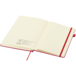 A5 hard cover synthetic leather lined notebook JournalBooks red colour third view