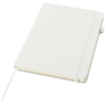 A5 hard cover synthetic leather lined notebook JournalBooks white colour