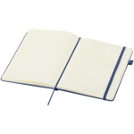 A5 hard cover synthetic leather lined notebook JournalBooks navy-blue colour second view