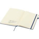 A5 hard cover synthetic leather lined notebook JournalBooks navy-blue colour third view