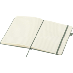 A5 hard cover synthetic leather lined notebook JournalBooks marbled green colour second view