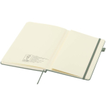 A5 hard cover synthetic leather lined notebook JournalBooks marbled green colour third view