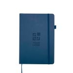 A5 hard cover synthetic leather lined notebook JournalBooks main view