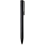Recycled aluminium pen with twist mechanism and blue ink black colour second side view
