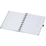 Diary with synthetic leather cover and disc binding black colour third view