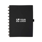 Diary with synthetic leather cover and disc binding main view